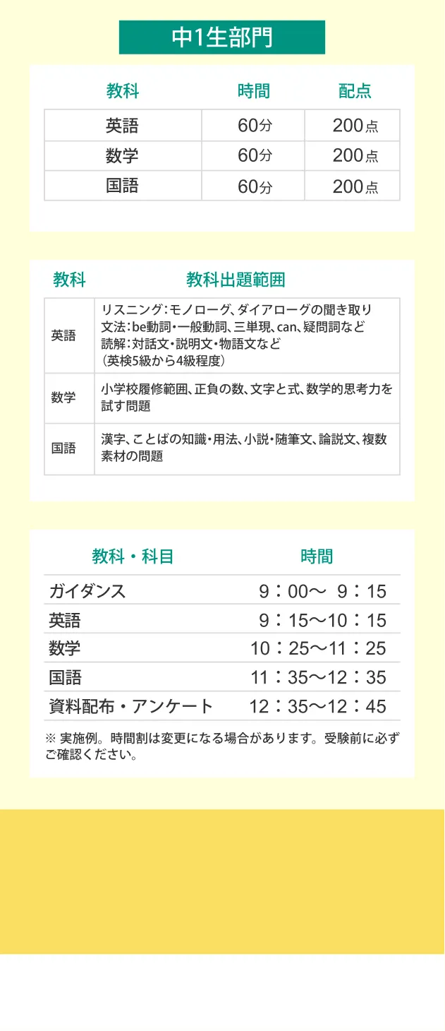 中１部門